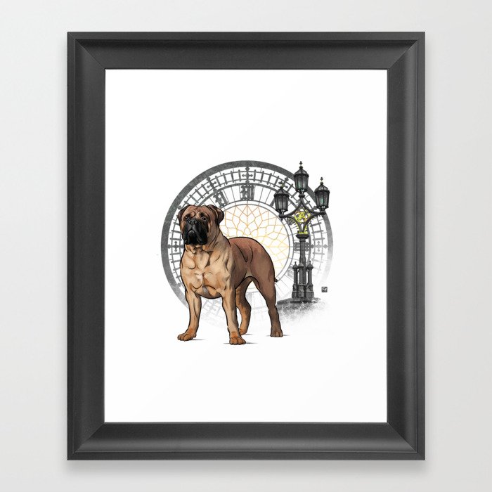 Dog Collection - England - Bullmastiff (#5) Framed Art Print