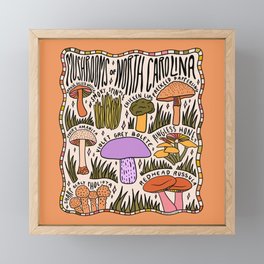Mushrooms of North Carolina Framed Mini Art Print