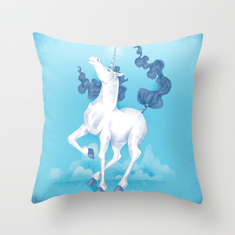 unicorn cloud pillow