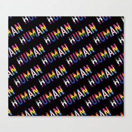 HUMAN, various queer flags 1_pattern Canvas Print