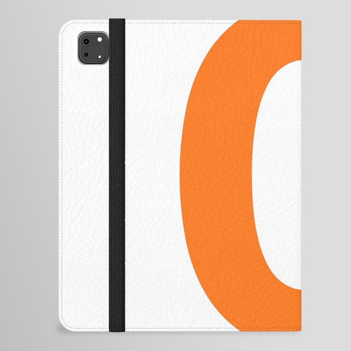 Number 0 (Orange & White) iPad Folio Case