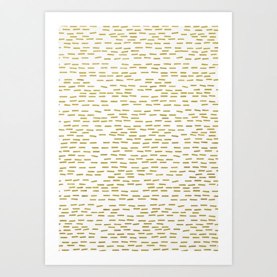 GOLD STRIPES Art Print