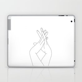 Holding Hands Illustration - Dawn Laptop Skin