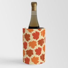 Happy Fall Y'all! Falling maple leaves Wine Chiller