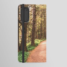 Foggy Forest Path | Travel Photography | Oregon Coast Android Wallet Case