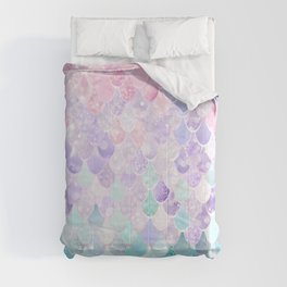 Mermaid Pastel Aesthetics Comforter
