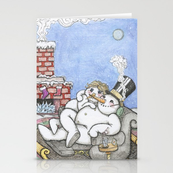 Cold & Cozy Stationery Cards