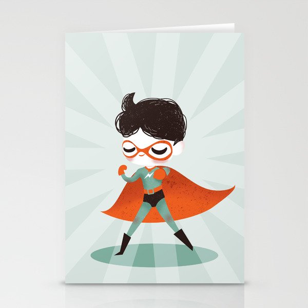 Super Hero ! Boy Stationery Cards