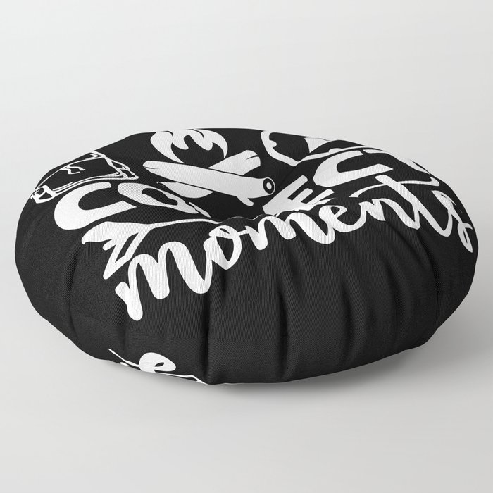 Collect Moments Cool Typographic Camping Quote Floor Pillow