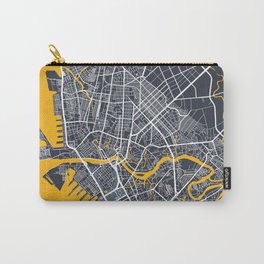 Manila Philippines City Map with GPS Coordinates Carry-All Pouch