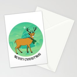 Masked Rudolph Stationery Card