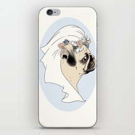 Bride Pug iPhone Skin