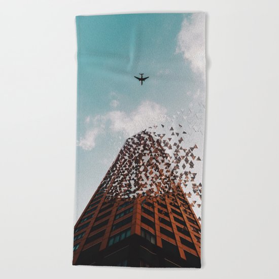 End of civilization Beach Towel