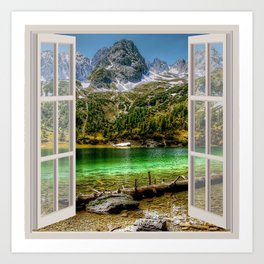 HDR Alps | OPEN WINDOW ART Art Print