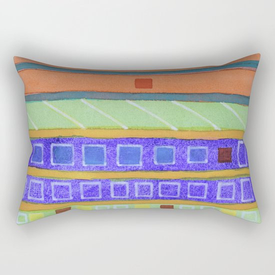 Modern Building Facade Rectangular Pillow