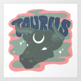 Taurus Moon Art Print