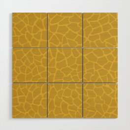Mosaic Abstract Art Gold Wood Wall Art