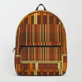 Two halves Backpack | Patterns, Fabric, Shapes, Brown, Geometric, Textile, Lines, Decorative, Tones, Segments 