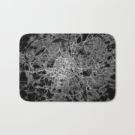 Paris map #2 Bath Mat