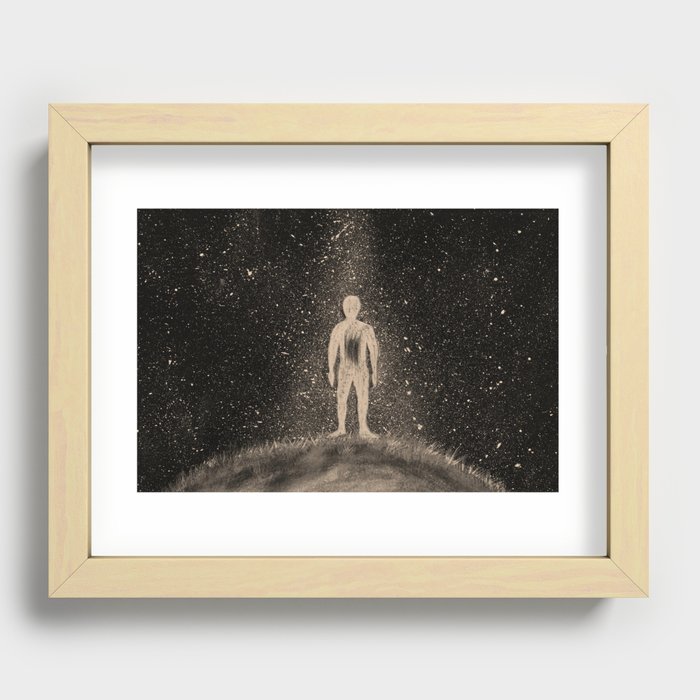 A feeling of isolation and loneliness  Recessed Framed Print