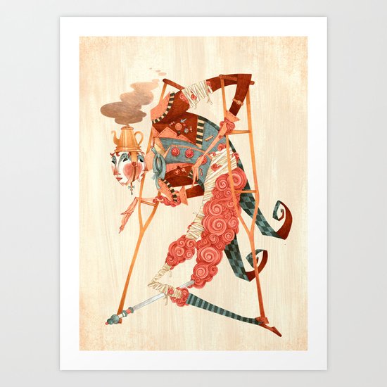 Cotton Candy Crutches Art Print