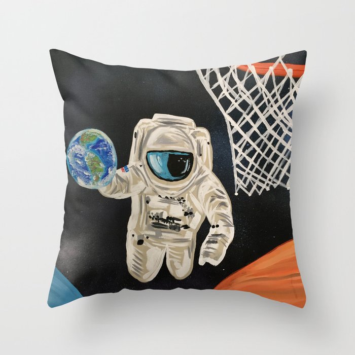Space Games Throw Pillow
