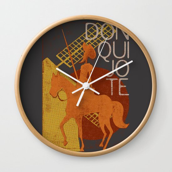 Books Collection: Don Quixote Wall Clock
