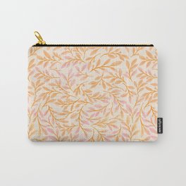 Orange Leaves Carry-All Pouch