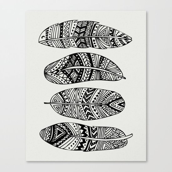 Feathers Of My Life Canvas Print