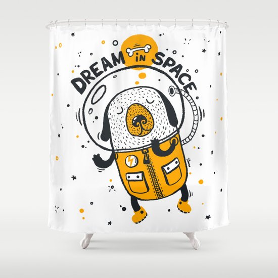 Dream in space Shower Curtain