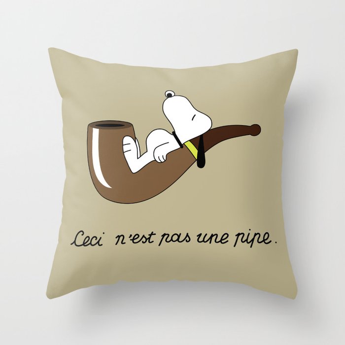 PIPE BED Throw Pillow