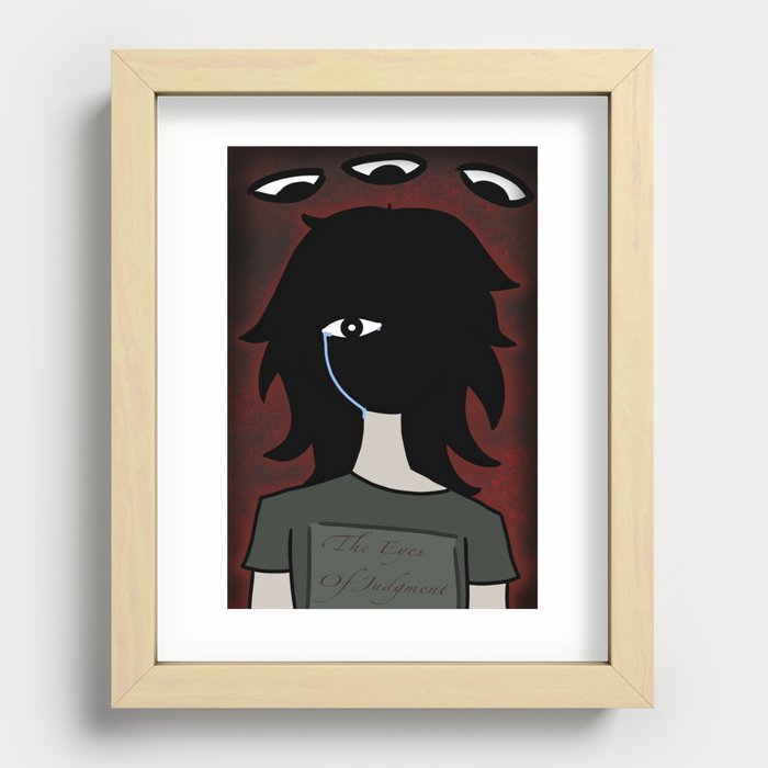 The Eyes of Judgment Recessed Framed Print