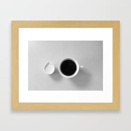 Black and white - Milk and coffee Gerahmter Kunstdruck