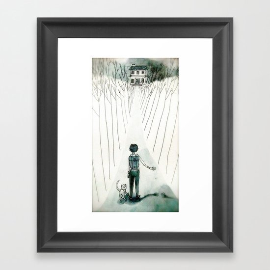 so lonely and so lost... Framed Art Print