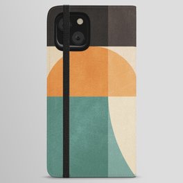 geometric abstract 20 iPhone Wallet Case | Geometric, Abstract, Vector, Graphicdesign, Vintage, Retro, Modern, Curated, Shape, Illustration 