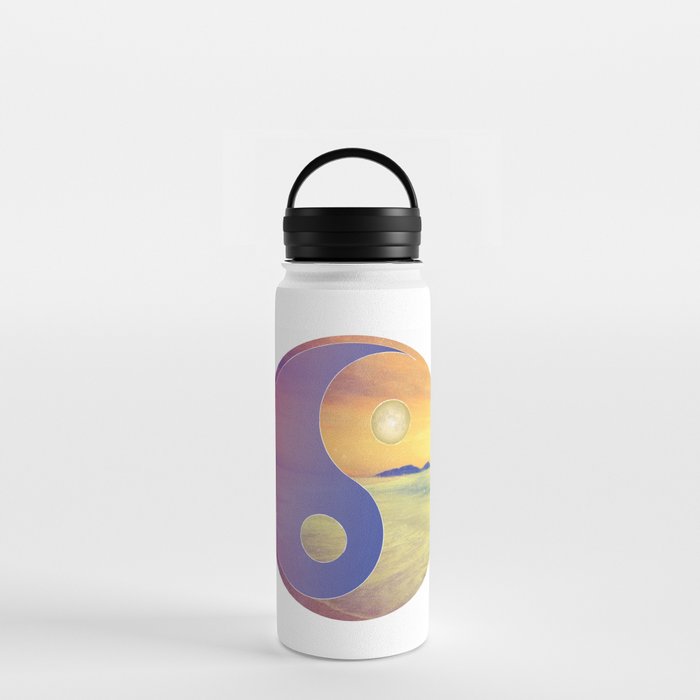 Yin Yang & Beach  Water Bottle