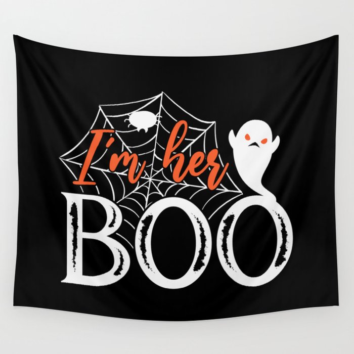 I'm Her Boo Funny Cool Halloween Ghost Wall Tapestry