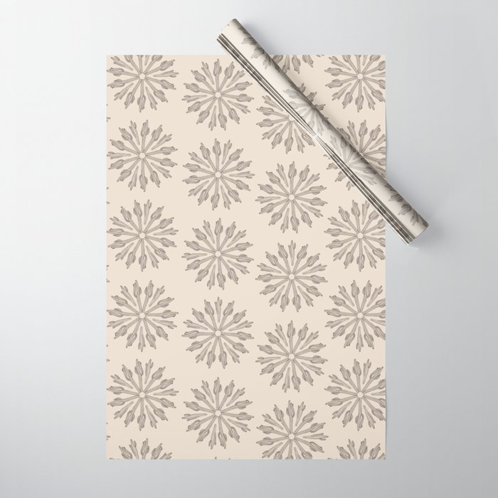 Saguaro Floral/Desert Snowflake Wrapping Paper