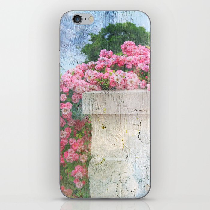 Cascade of Pink Roses iPhone Skin