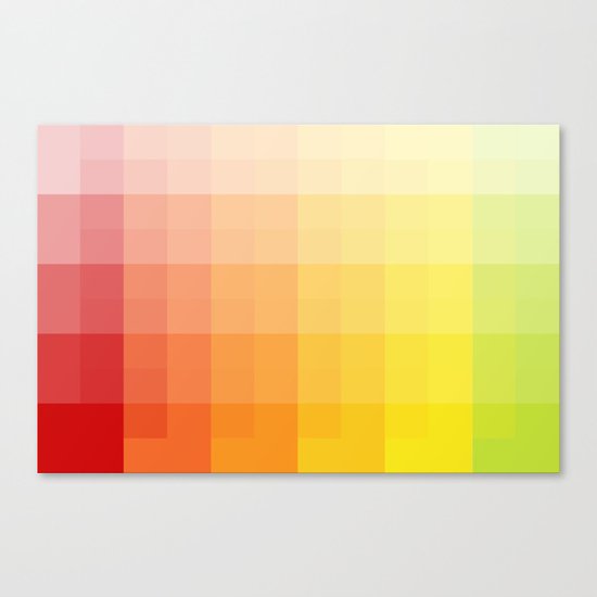 citrus pixelate Canvas Print