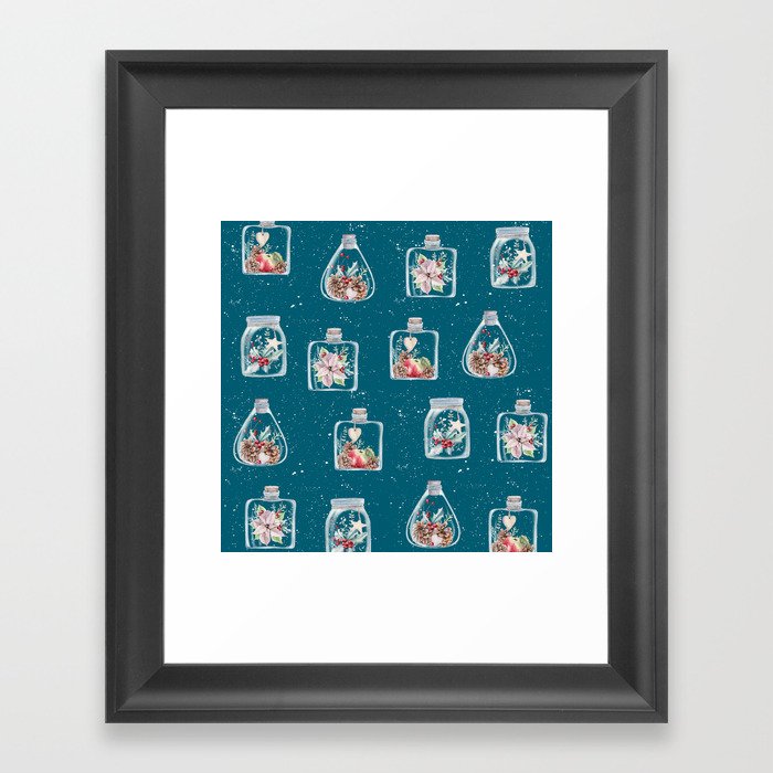 Christmas Pattern Framed Art Print