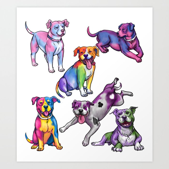 Pride Pups Art Print