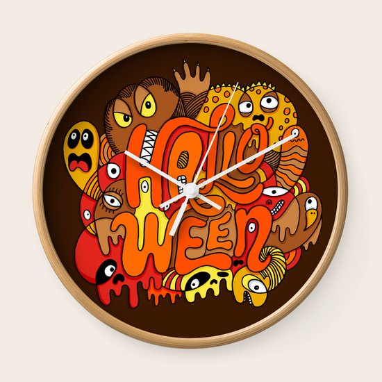 Happy Halloween! Wall Clock