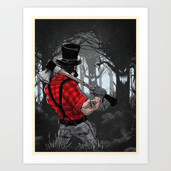 Lumber Abe Art Print