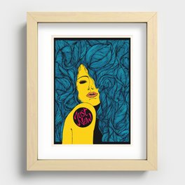 Just Now - Blue Recessed Framed Print