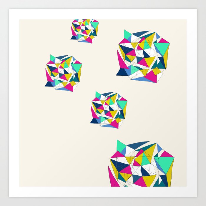 Geometric Worlds Art Print