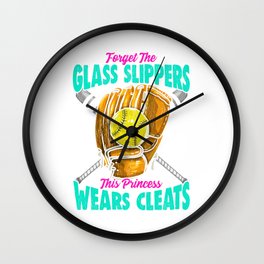 Forget Glass Slippers, This Princess Wears Cleats Wall Clock