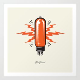 Turn it up to eleven tube amp poster Art Print