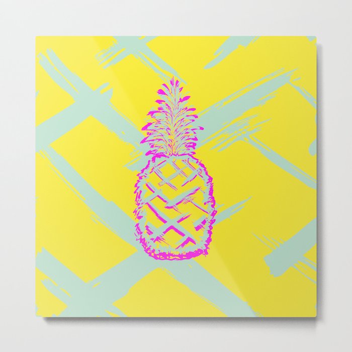 Pineapple Metal Print