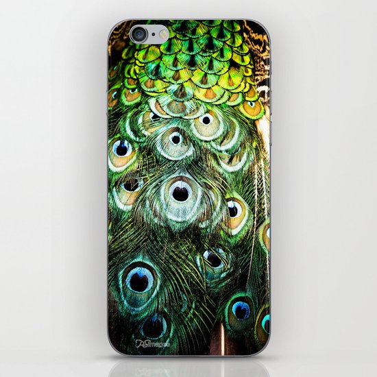 Feathers of a peacock iPhone & iPod Skin